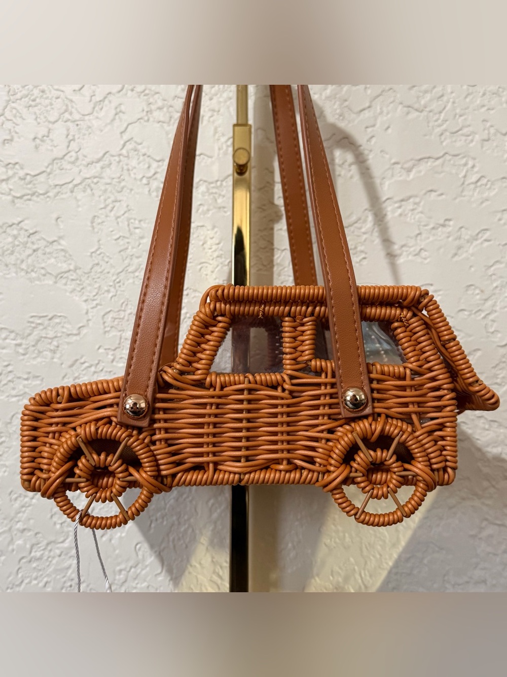 Tommy Bahama Wicker Jeep Truck Car Woven Handbag Novelty Viral Summer Purse Bag - Picture 4 of 6